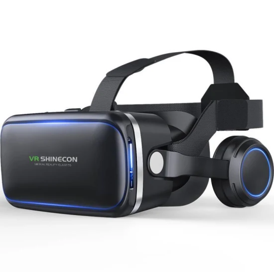 Auriculares personalizados dos vidros de VR 3D da realidade virtual Shinecon para o telefone móvel